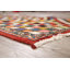 Tapis décoratif en laine de conception unique 3 pi 4 po x 4 pi 9 po noué à la main New Age Multicolore