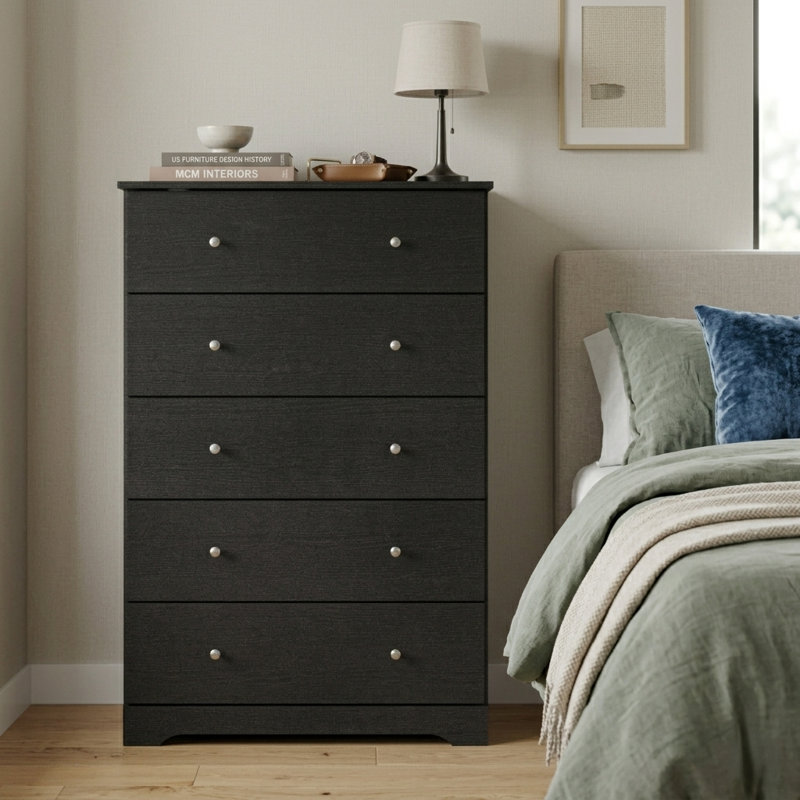black dresser 5 drawer Kendall 5-Drawer Chest and Gold Drawer front dimensions Black Dresser, 5 Drawer Dresser