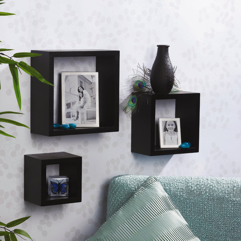 3 Piece Square Shelf Set