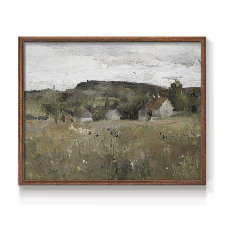 Paysages rétro-DCLI -Impression encadrée - réversible, Noyer, H 16 po x l 20 po