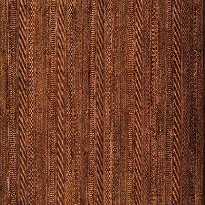 Tapis orange en chenille / polyester tissé à la machine Mikaya