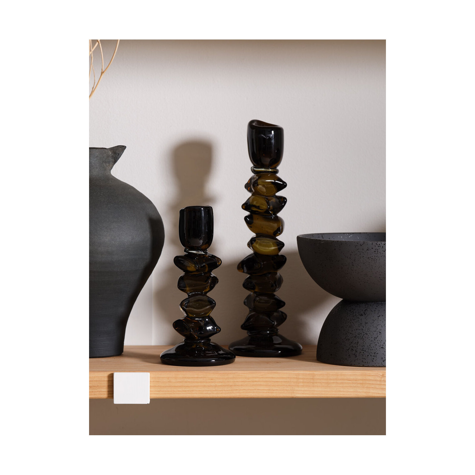 Foundation Candleholder, 9" H x 4.25" W x 4.25" D
