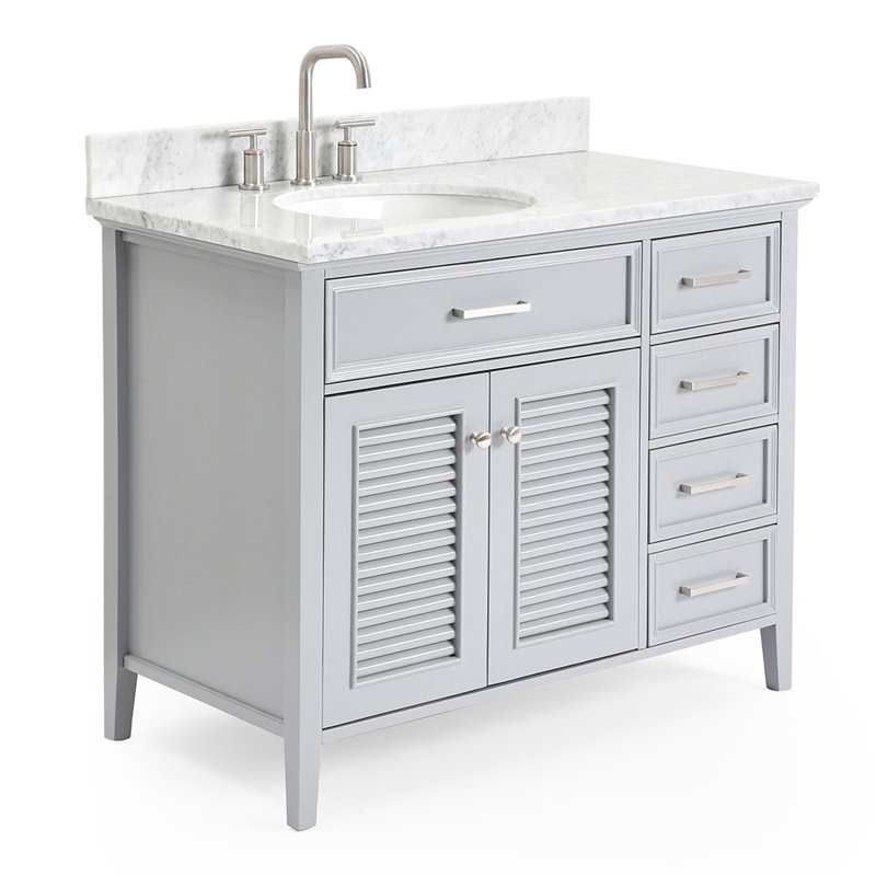 Kensington 43'' W Single Vanity, Left, Gray