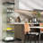 Jillion 4-Tier Glass Display Cabinet with Lockable Door-1121526660