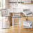 Chic Slat Back Wooden Counter Stools with Upholstered Seats-99343621-99343620