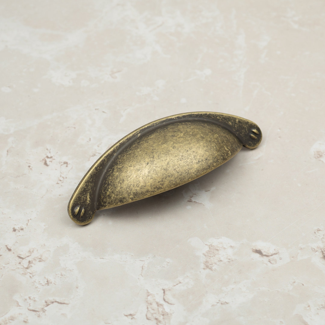 - 64mm Antique Brass Cabinet Cup Handle Dark Gold Cupboard Door Drawer Pull Wardrobe Furniture Replacement Upcycle - Image 3