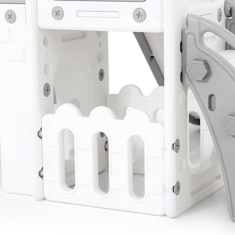 Grimpeur intérieur et extérieur en plastique Cosvalve l 87 po, Gris / blanc