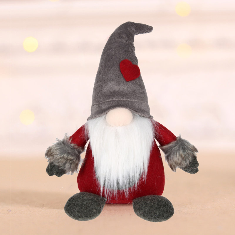 Gnome de Noël en peluche
