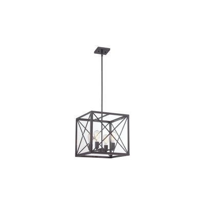 DAB639E7DD50430B929B18FC31076DE0 Suspension Harlon 16 po à 4 lumières (bronze satiné)