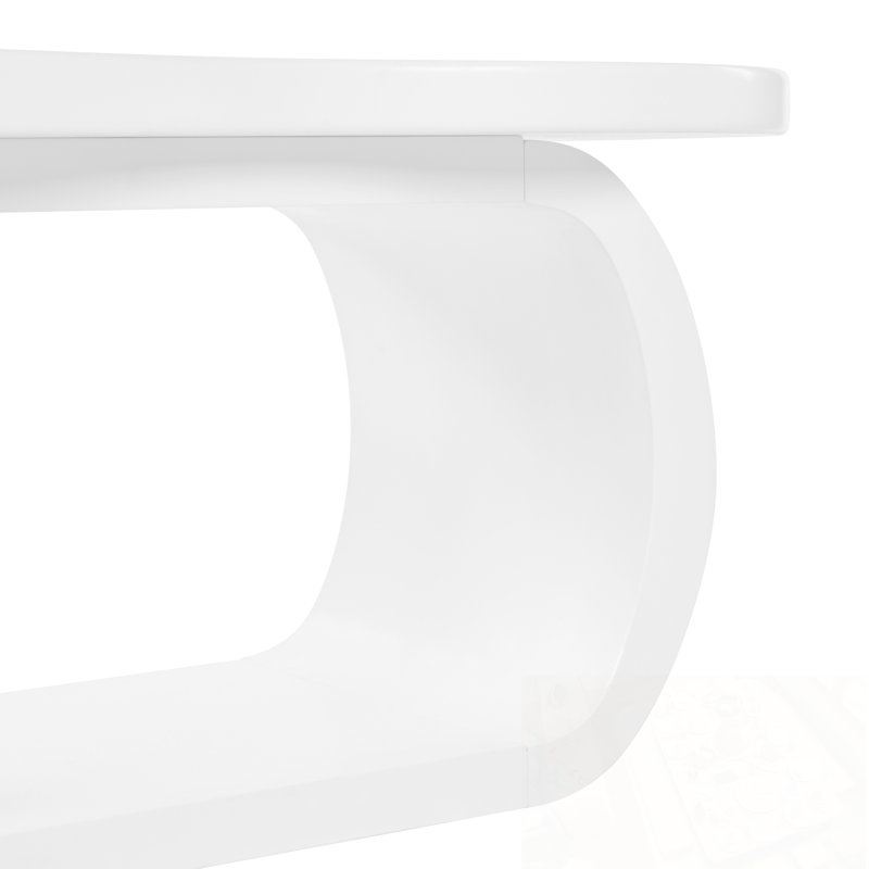 Nuage chabut avec tablette inférieure, Blanc