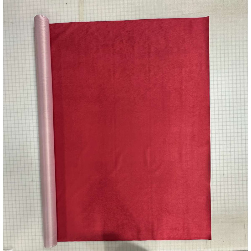 Suède boisé rouge rivière - Tissu à la verge
