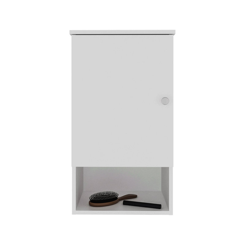 Pharmacie H 28,6 po, avec 1 porte et 3 tablettes, Blanc