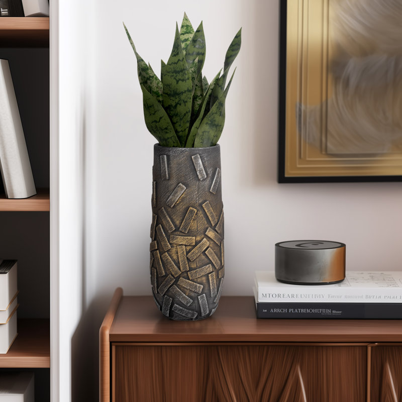 Vase en céramique 15 "Samson, H 15 po x l 6 po x P 6 po