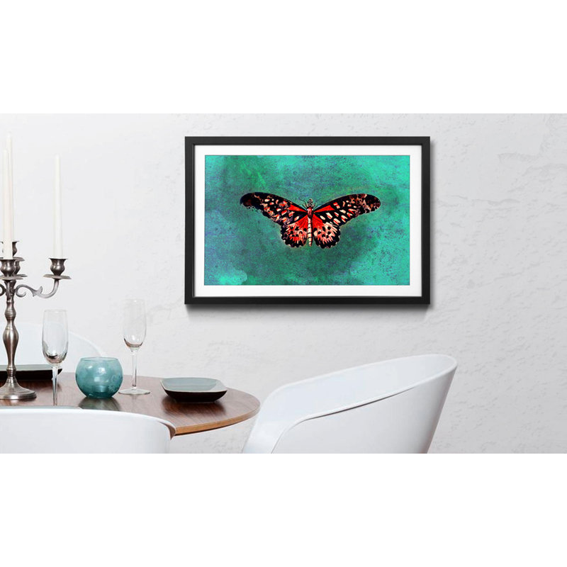 Streetart Filigree Beauty - Single Picture Frame Print, 64cm H x 84cm W x 2.2cm D