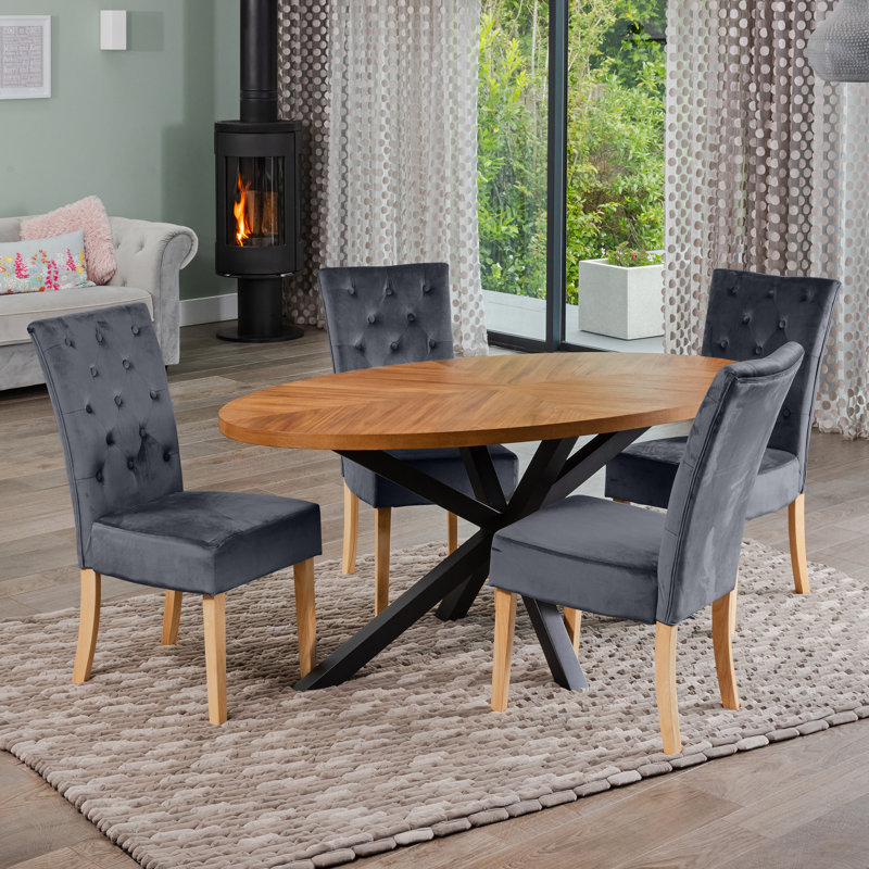 Soderquist 4 - Person Dining Set, Grey
