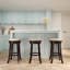 Tabouret 30 ", siège en cuir vieilli-1238948199-1238948201