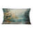 Golden Emerald Forest - Abstract Spirals Printed Throw Pillow-138192641