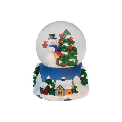 Christmas Bird Snow Globe