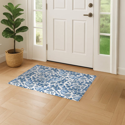 Bunny Toile Decorative Indoor Doormat