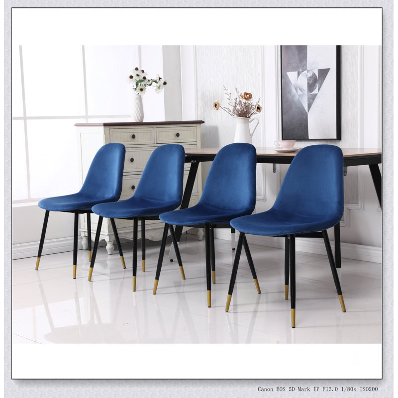 Chaises de salle à manger Lassan, Bleu