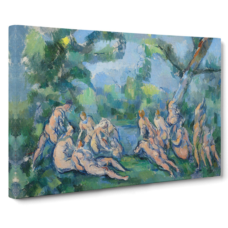 Bathers Vol.9 by Paul Cezanne - Wrapped Canvas Painting, 50cm H x 76cm W x 3cm D
