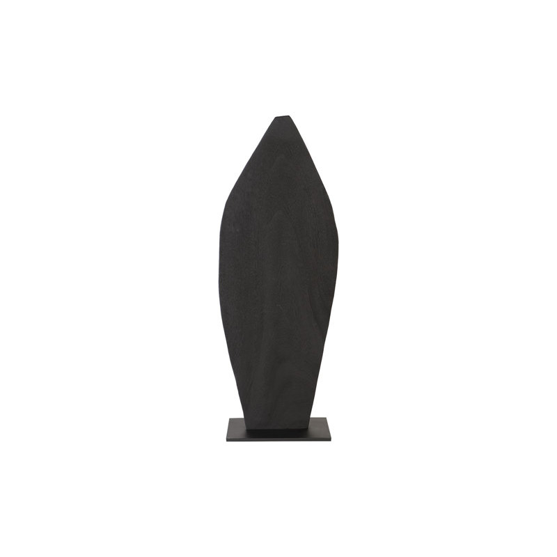 Carved On Stand Sculpture, Burnt