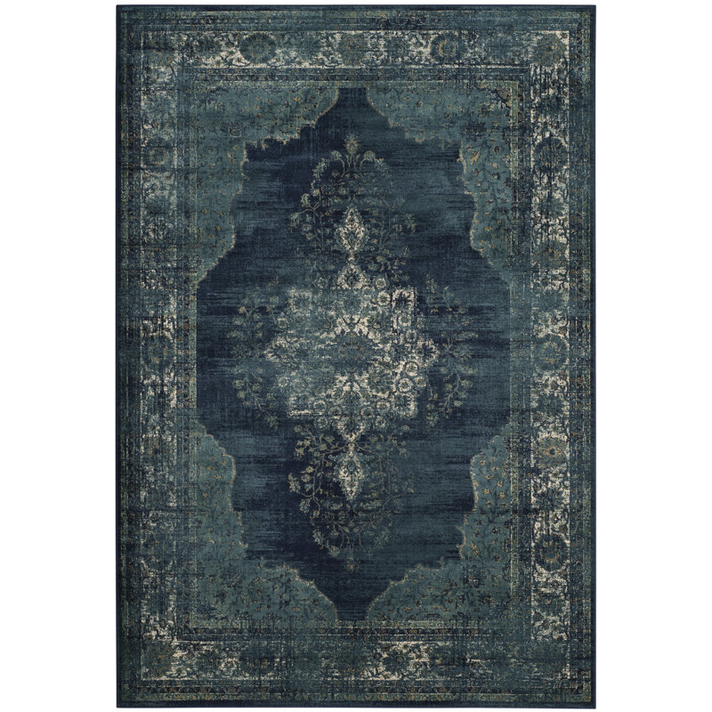 Tapis oriental performance rétro, Rectangle 4 pi x 5 pi 7 po