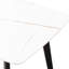 Table de tennis en céramique blanche de 70 po, fonctionnelle pour les sports sur courts, salle à manger en porcelaine simple à assembler blanche de 70 po, de qualité durable, instructions d'assemblage faciles