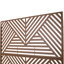 Rust Red Privacy Screen 76"X48", For Deck, Patio - Freestanding 76" H48" W Rustic Metal-125216566