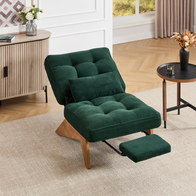 Upholstered Armless, Emerald