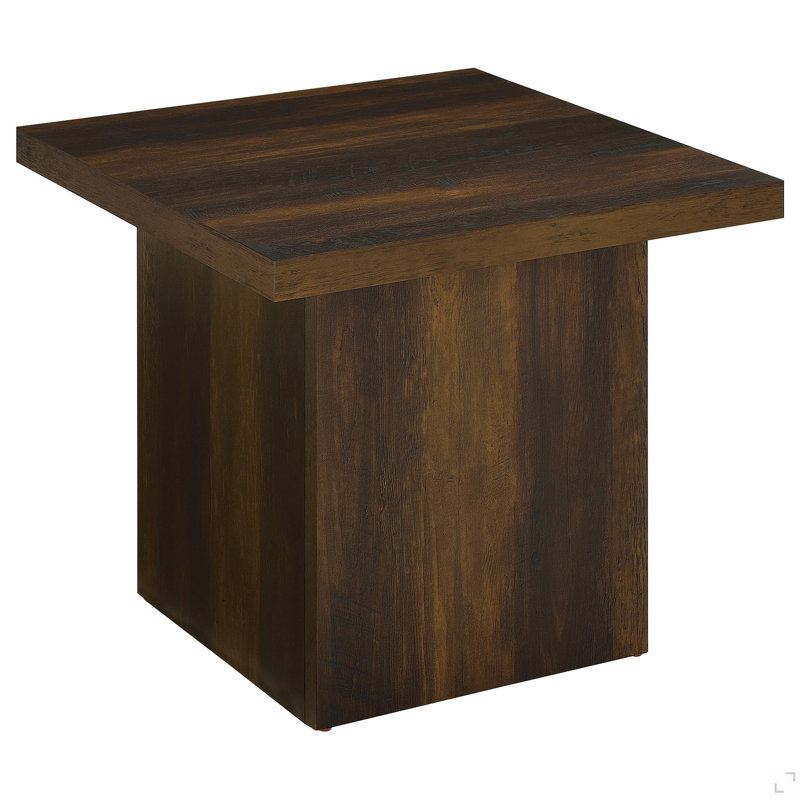 Compact Block Plinth S End Table