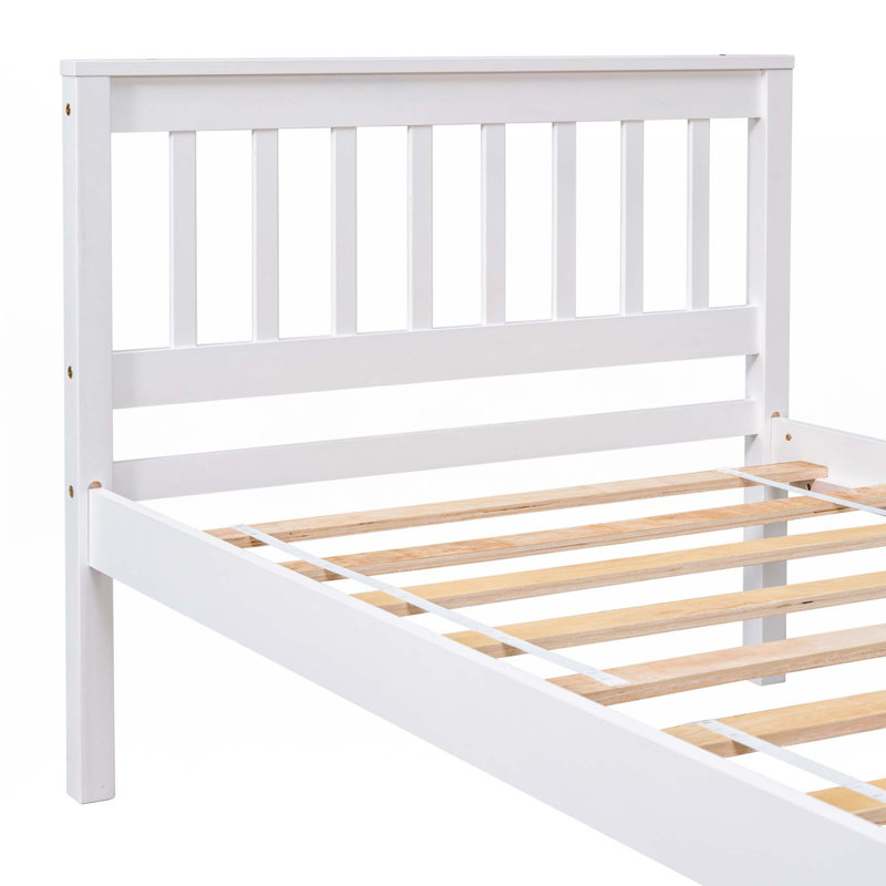 Platform Bed with a Nightstand