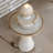 Gentle Glow 26.5" H 2-Tier Ceramic Fountain with LED Lights