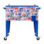 Glacière extérieure pour patio sur roulettes de 80 pintes Pepsi - Édition limitée Heritage