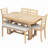 Sarinity 6 - Person Trestle Dining Set-2020033481