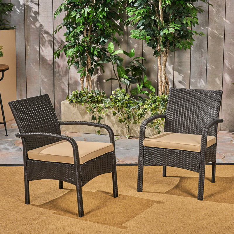 Siège d'extérieur moderne: Kd en brun + chaise tropicale à palette brun clair: avec matériau imperméable