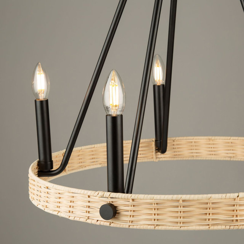  Lustre 5 lumières noir