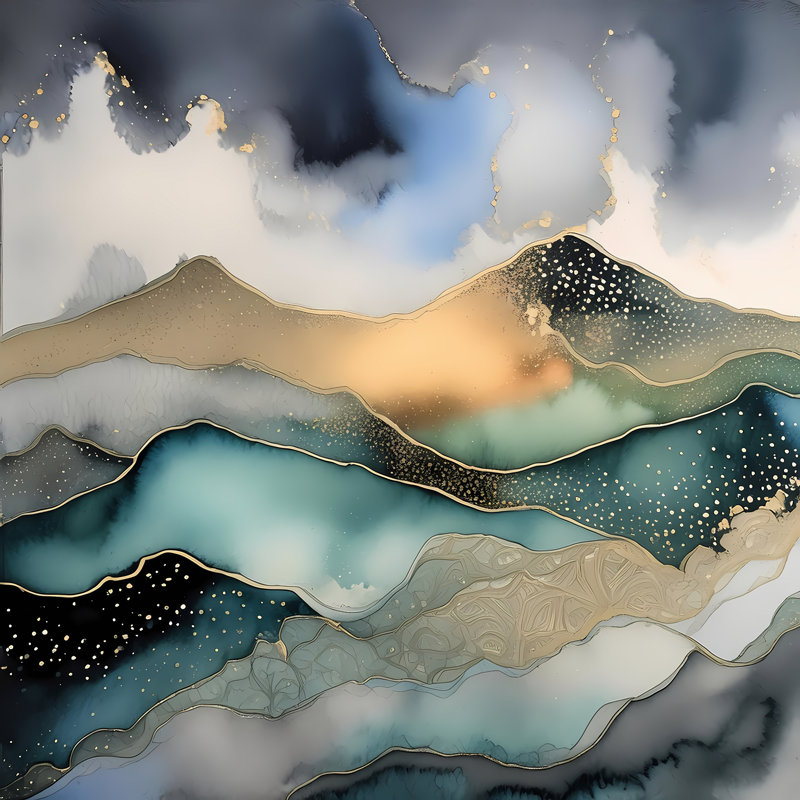 Waves Of Serenity, 30" H x 30" W