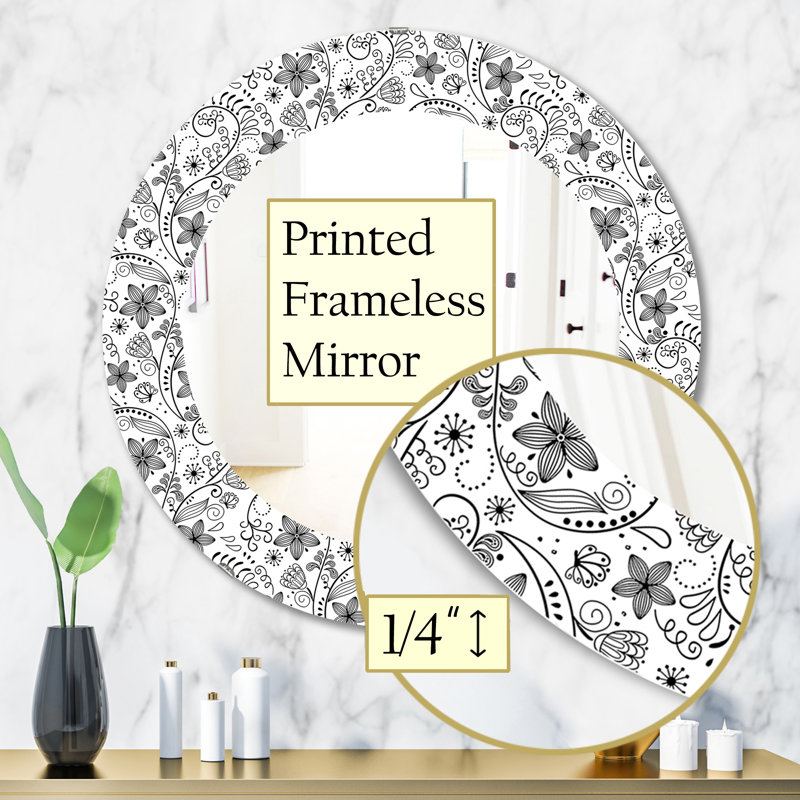 Miroir mural Texture in a Flower, H 31,5 po x l po