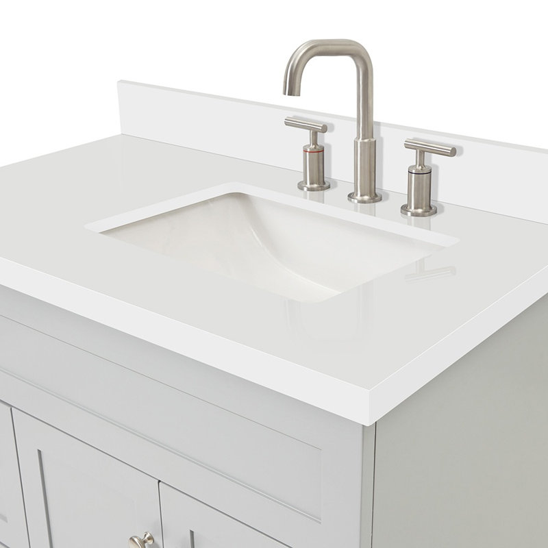 Ensemble de meuble-lavabo simple 37 po Hamlet, Gris