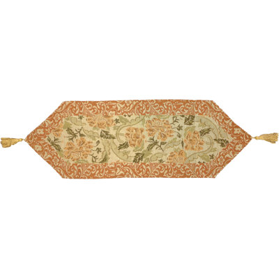 Allensville Glam Floral Woven Table Runner