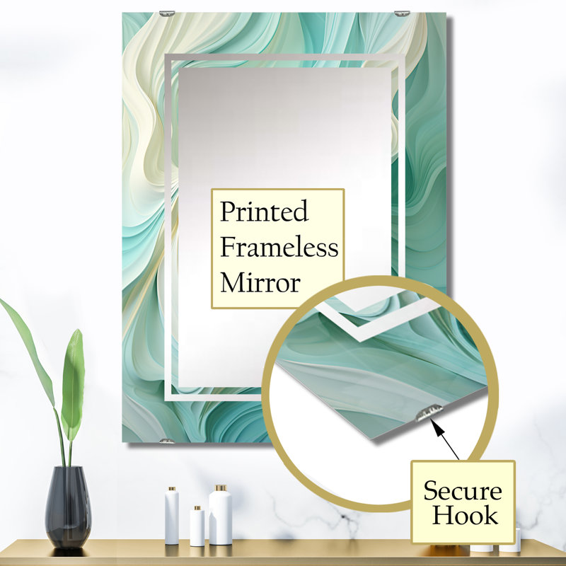 Dainera - Miroir mural géométrique abstrait MIR137892, 40 po x 30 po