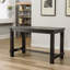 Ensemble de salle à manger à hauteur de comptoir en bois antique: table et chaises Si X-190568704