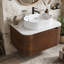 Meuble-lavabo mural simple 30 po avec plateau en marbre-56681119