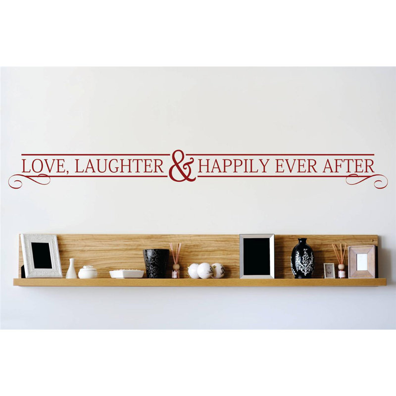 Text & Numbers Wall Decal, Red, 6" H x 30" W x 0.16" D