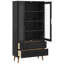 Solid Pine Wood Rectangle Accent Cabinet