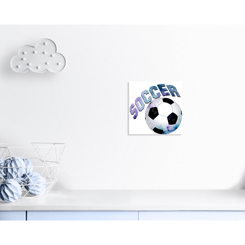 Fille de football 1, H 16 po x l 16 po x P 1,5 po, Toile