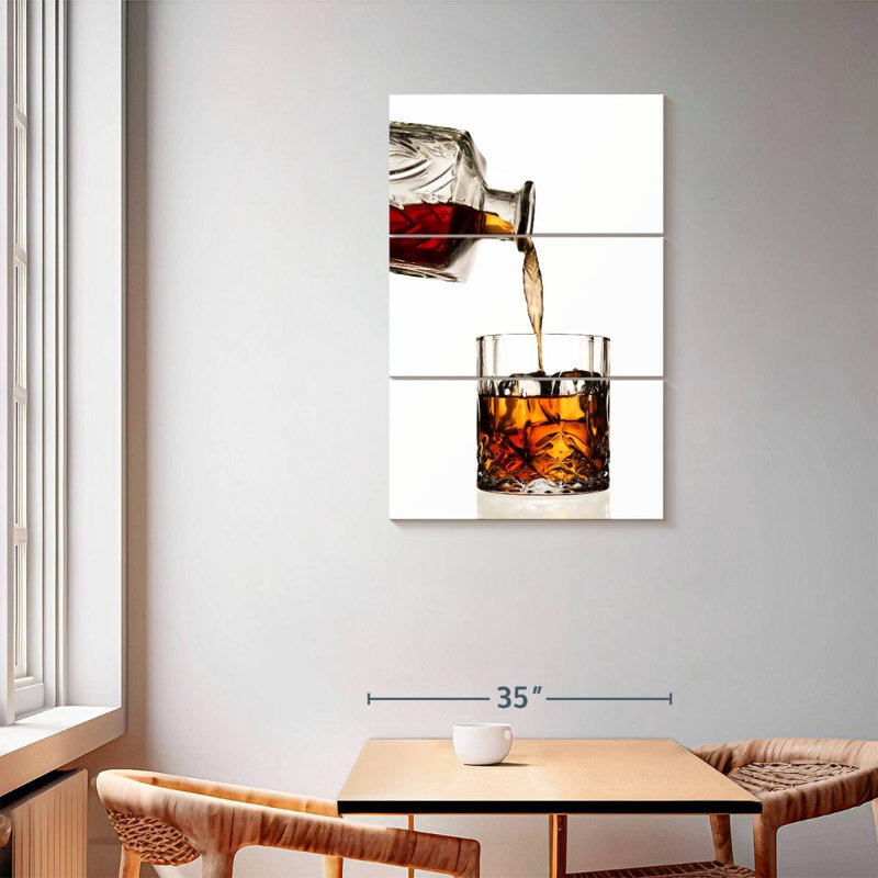 Yarlin Whiskey Pouring, 57" H x 36" W