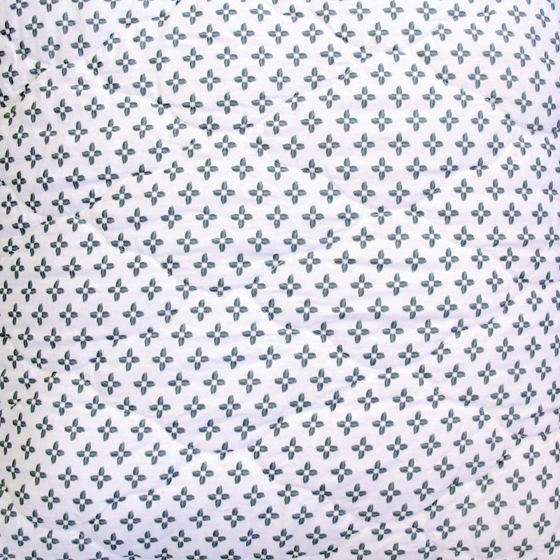 Cotton Floral Quilt, Twin Quilt