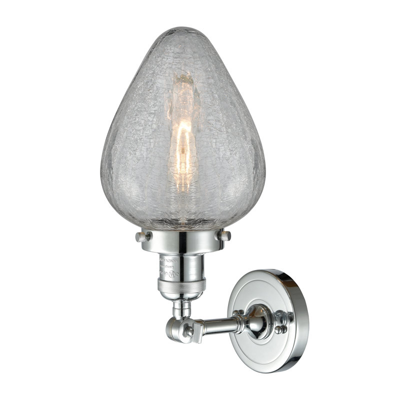 Shauna Armed Sconce, Polished Chrome